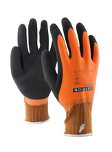 Safe-On vanntette arbeidshansker svart/oransje str. 10